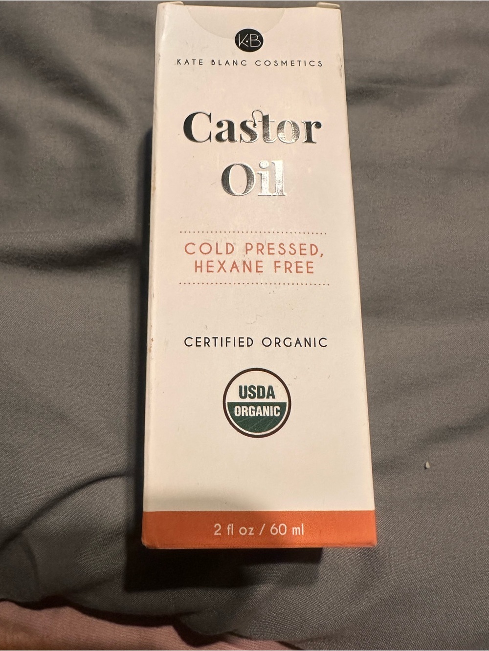Kate Blanc Cosmetics Castor Oil - White & Orange Box